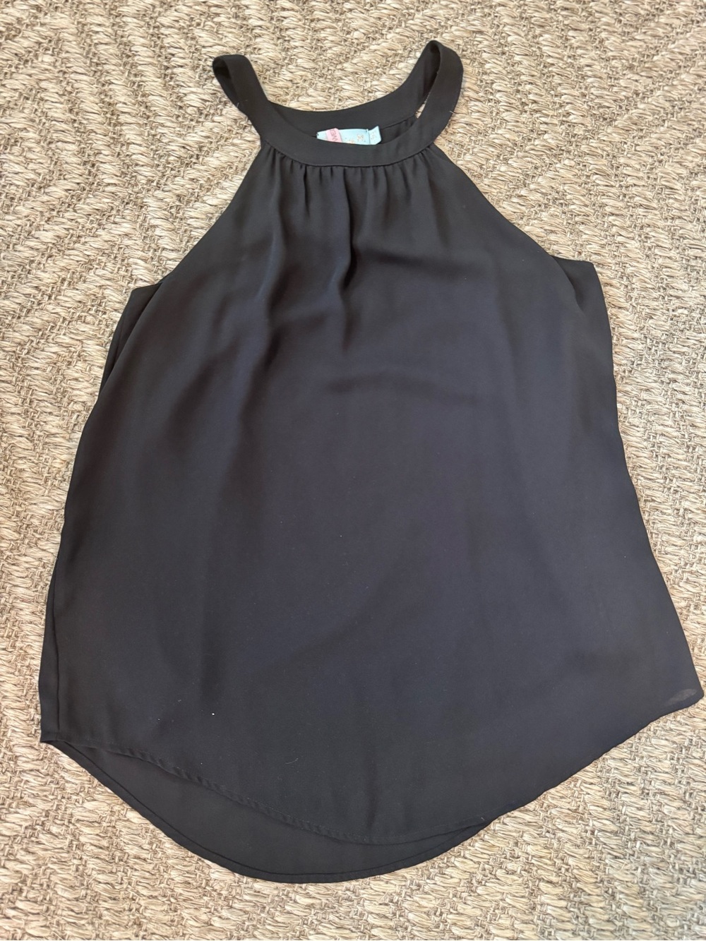 Veronica M Size Small Black tank. Fully lined